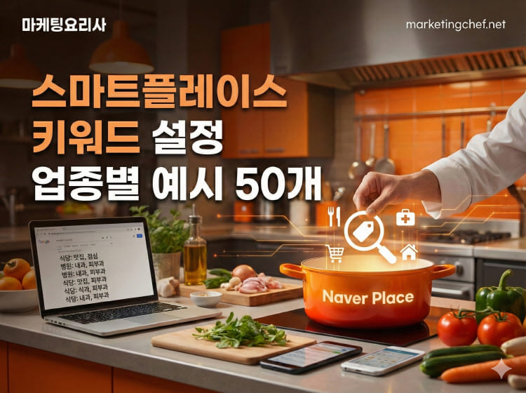 스마트플레이스 키워드 설정 업종별 예시 50개복붙용