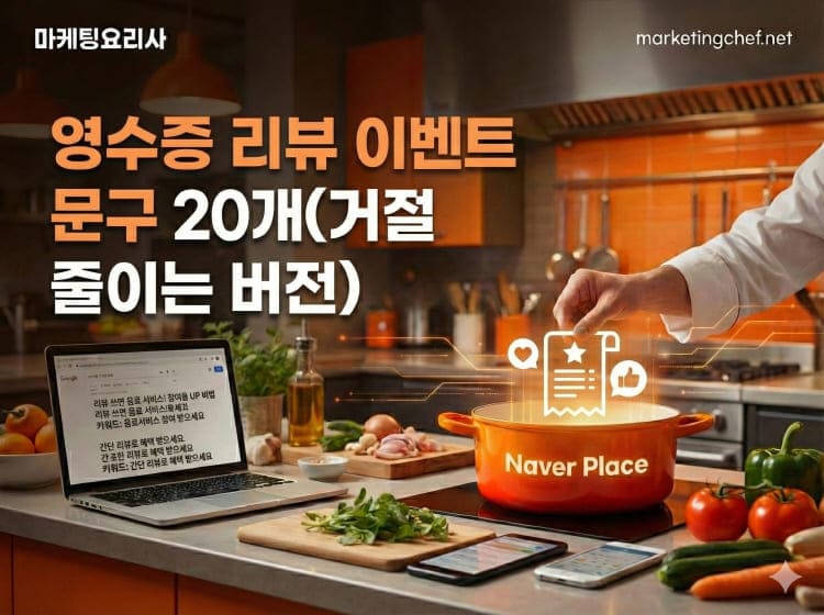 영수증 하나로 리뷰 2배 늘리는 마법 같은 문구 20선